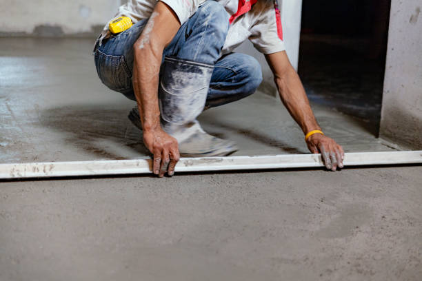 Working in a building construction site